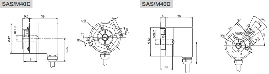 SSI工业绝对值编码器SAS/M40-西威迪编码器